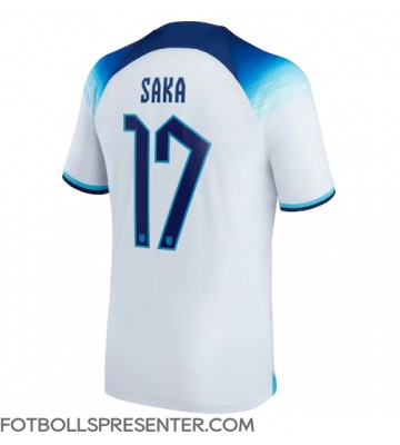 England Bukayo Saka #17 Hemma Matchtröja VM 2022 Kortärmad